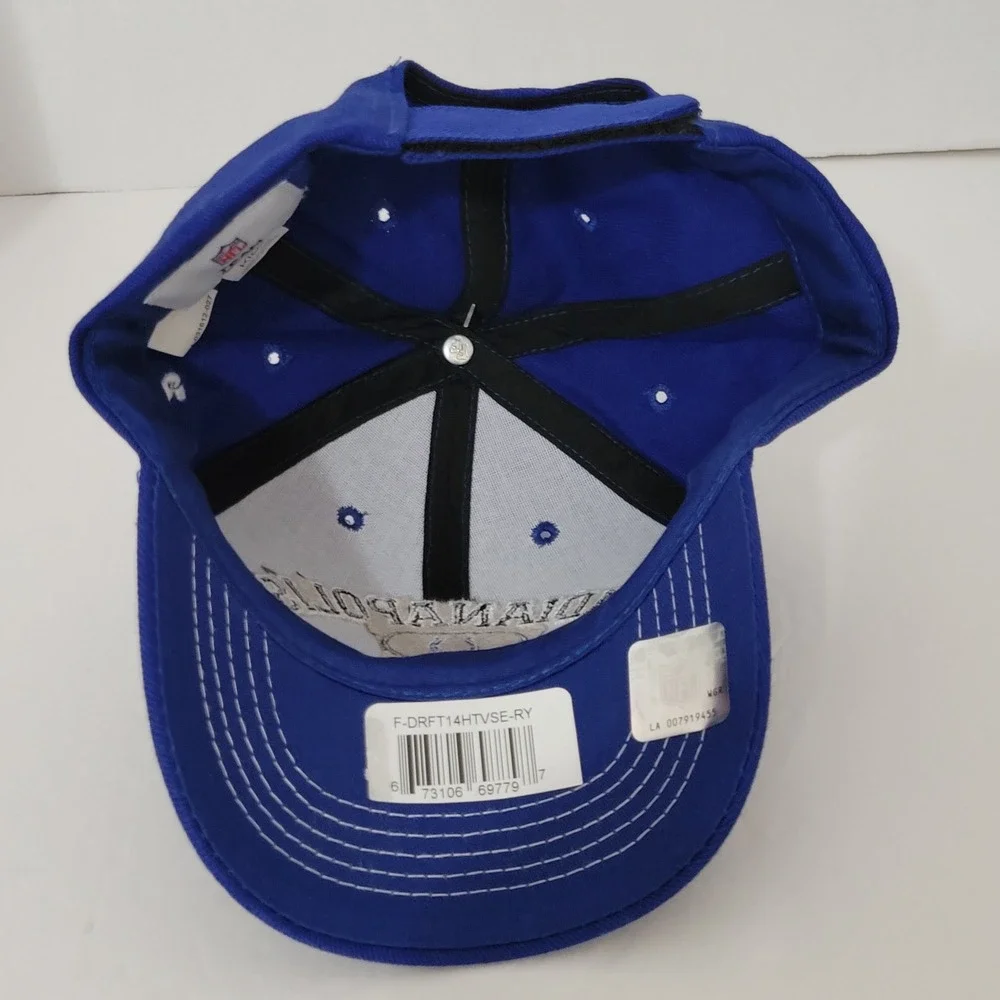 NFL Indianapolis Colts Hat Kids Adjustable Blue Embroidered Baseball Cap Toddler